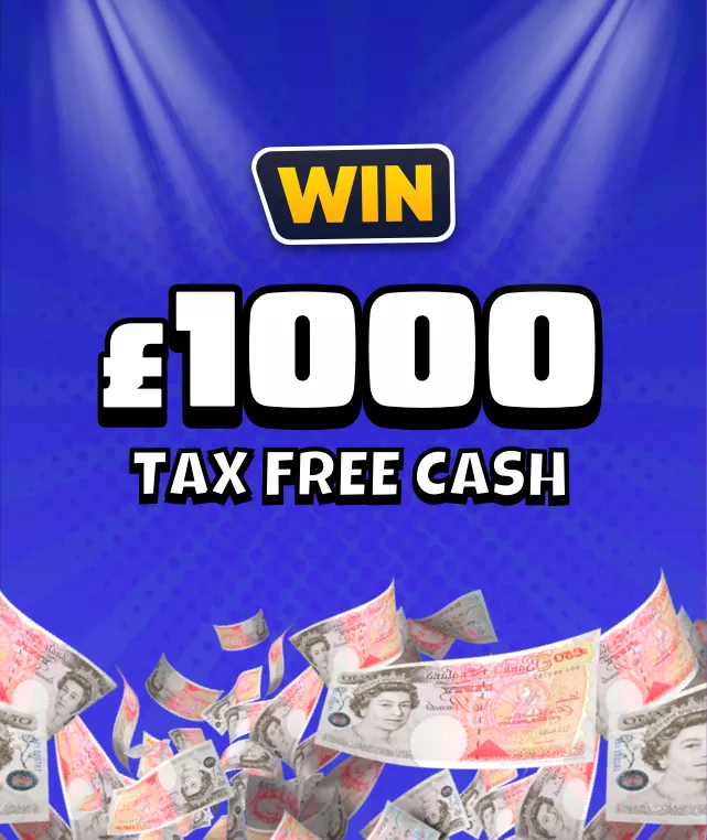 Win £1000 tax free cash!